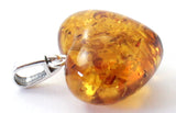Pendant, Baltic, Heart, Honey, Silver, Golden, Jewelry, Amber, Sterling 925 3