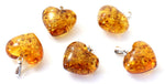 pendants, jewelry, wholesale, heart, hearts, shape, honey, golden, sterling silver 925