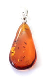 Pendant, Amber, Baltic, Cognac, Drop, Small, Tiny, Jewelry, Polished