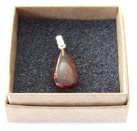Pendant, Amber, Baltic, Cognac, Drop, Small, Tiny, Jewelry, Polished 2