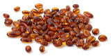 bean, amber, olive, beads, baltic, cognac, polished, small, drilled