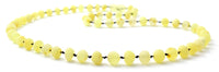 Natural, real, ámbar, collar, limón, amarillo, sin pulir, crudo 3