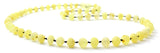 Natural, real, ámbar, collar, limón, amarillo, sin pulir, crudo 3