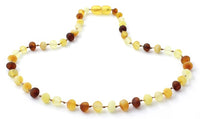 Bead, Beaded, Necklace, Stone, Amber, Baltic, Teething, Raw, Mix 3