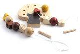 Lacing, Threading, Stringing, Wooden, Toy, Toys, Montessori, Learning, for Children, Kids 4