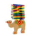 wooden, toy, game, balance, animal, camel, building, block, children, game, kids
