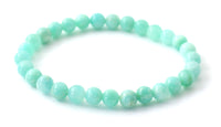 bracelet green amazonite gemstone jewelry stretch elastic band 6mm 6 mm 4mm 4 round beaded jewelry for men women woman 6