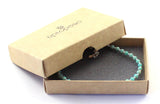 minimalist, amazonite, green, gemstone, anklet, jewelry, small bead, 4mm, 4 mm, beaded, sterling silver 925 2