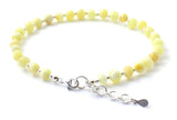 anklet, jewelry, amber, baltic, milky, butter, natural, jewelry, sterling silver 925 3