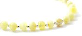 anklet, jewelry, amber, baltic, milky, butter, natural, jewelry, sterling silver 925 4