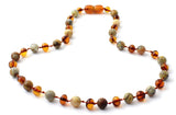 collar, ámbar, pulido, coñac, báltico, piedra preciosa, ágata loca, joyería 3