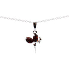 pendant, minimalist, fairy, baltic, jewelry, amber, sterling silver 925