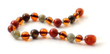bracelets, anklets, amber, baltic, jewelry, wholesale, cognac, polished, teething, baby, red jasper, labradorite, gray, tiger eye, tifer's eye, brown 4