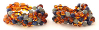 lapis lazuli, jantar, modrá, náramky, kotníky, labradorit, šperky, velkoobchod, vel. 2