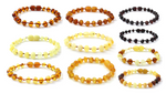 bracelets, amber, anklets, baltic, teething, wholesale, beaded, jewelry, baroque, in bulk