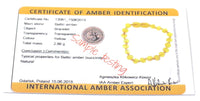 certificate of amber jewelry testing bracelet certified 