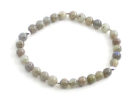 gemstone gemstone gemstone grey labradorite 6mm 8mm 4mm 6 4 8 mm jewelry bracelet grey stretch شريط مطاطي للرجال امرأة مع الفضة الإسترلينيّة 925 ذهبي
