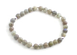 gemstone gemstone gemstone grey labradorite 6mm 8mm 4mm 6 4 8 mm jewelry bracelet grey stretch شريط مطاطي للرجال امرأة مع الفضة الإسترلينيّة 925 ذهبي