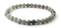 gemstone gemstone gemstone grey labradorite 6mm 8mm 4mm 6 4 8 mm jewelry bracelet grey stretch شريط مرن للرجال امرأة مع الفضة الإسترلينيّة 925 ذهبي 7