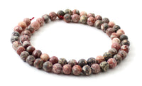 leopardskin jasper, gemstone, 6 mm, 6mm, gemstones, strand, strands, bead, beads, 6mm, 6 mm, round, natural