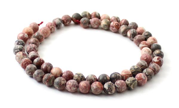 leopardskin jasper, gemstone, 6 mm, 6mm, gemstones, strand, strands, bead, beads, 6mm, 6 mm, round, natural