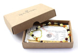 amber, anklet, jewelry, sterling silver 925, mix, multicolor, women, adjustable 2