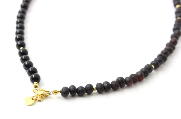 Black amber necklace hotsell