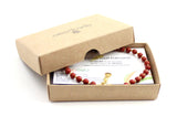 anklet, red jasper, jewelry, gemstone, minimalist, small, bead, beaded, sterling silver 925 4mm 4 mm 3