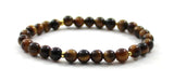 tiger eye tiger's tigers 'bracelet jewelry stretch brown 4mm 4mm 6 6mm gemstone for men women adult 5