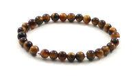 tiger eye tiger's tigers 'bracelet jewelry stretch brown 4mm 4mm 6 6mm gemstone for men women adult 3