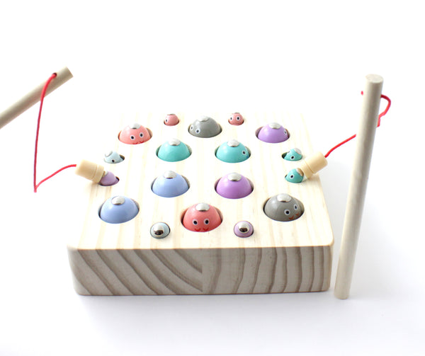 Wood, Toy, Wooden, Fishing, Fish, Game, Magnetic, Pretend, Catching